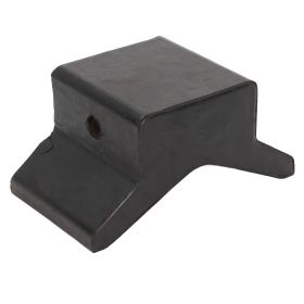 4in Universal Black Rubber Bow Stop Professional Boat V Block for Yachts Trailers Caravans