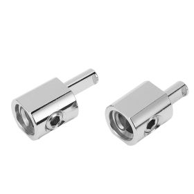 2pcs Amp Input Reducer Adapter 1/0 Gauge to 4 Gauge Nickel Plated 6061 Aluminum for Cars Boats