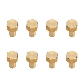 8Pcs 1/24 RC Hex Nut Brass Wear Resistant RC Wheel Lock Nut Replacement for Axial SCX24 8mm / 0.31in