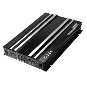 Car Power Amplifier 12V 4 Channel High Power Aluminum Alloy Car Audio Amplifier Black