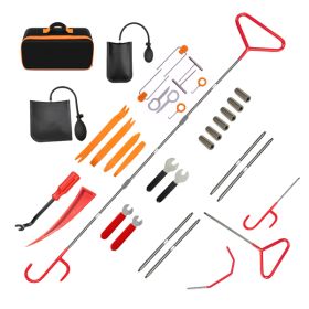 34 Piece Car Tool Set Car Trim Removal Tool Double Prongs U-Hook Puller Set