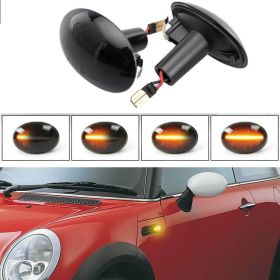 Sequential LED Fender Side Marker Light Amber Lamp For MINI Cooper R55 R56 R57