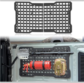 OFF ROAD Tailgate Storage Panel Tailgate Molle Panel Steel Cargo Shelf Storage Luggage Holder Carrier For Ford Bronco Accessories 2021 2022 2023 2 4 D
