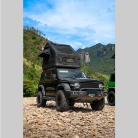 Foldable 2-3 People Amphibious Inflatable Car Roof Top Tent For Camping Outdoor Glamping Camping Tent For SUV,Truck And Universal Auto Self-Driving To