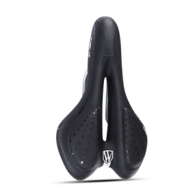Bike Seat Cushion Silicone Thickened Soft And Comfortable (Color: Black)