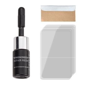 Car Repair Kit Car Window Glass Scratch Crack Restore Repair Tool Car Window Screen Polishing Polishing (Option: Black repair fluid)