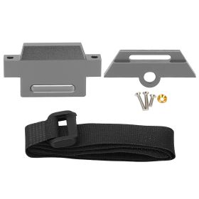 RC Car Battery Plate Aluminum Alloy Battery Holder Mount with Strap for Traxxas 1/10 Slash 2WD 5822 5822A Chassis Blue (Color: grey)