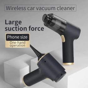 5-in-1 Cordless Car Vacuum Cleaner - High-Power 5000PA Suction, Brushless Motor, Compact & Multifunctional For Car, Home & Office (Color: Black)