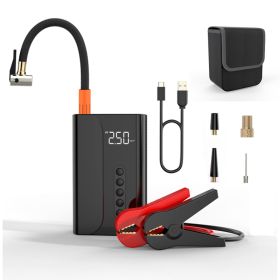 Jumping Air Pump Is Indispensable For Inflating In A Variety Of Situations. It Has A Strong Jumping Power. Achieves Fast And Stable Inflation. (Color: Black)
