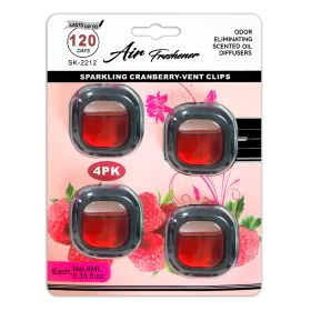 Long-lasting Car Perfume - Freshens The Air, Relieves Driving Fatigue. Miniature Bottles With Multiple Fragrances To Choose From. A Great Companion Fo (Color: Red)